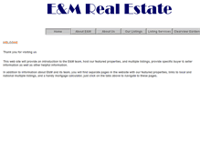 Tablet Screenshot of emrealty.net